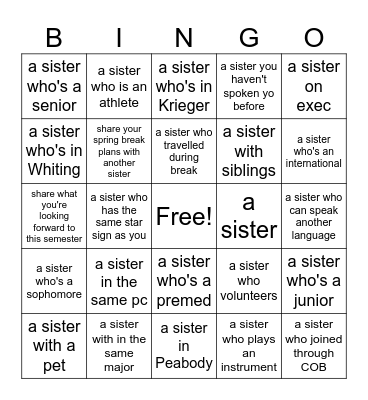 Kappa Bingo Card