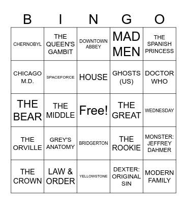 CLIPS Bingo Card