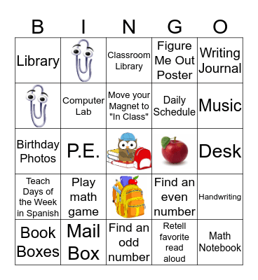 OPEN HOUSE BINGO! Bingo Card