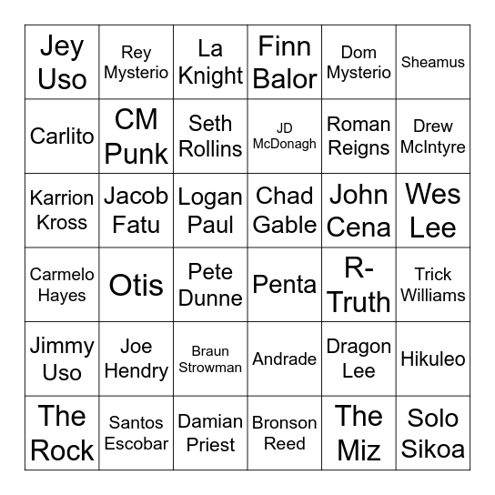Bingo Card