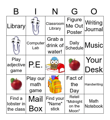 OPEN HOUSE  Bingo Card