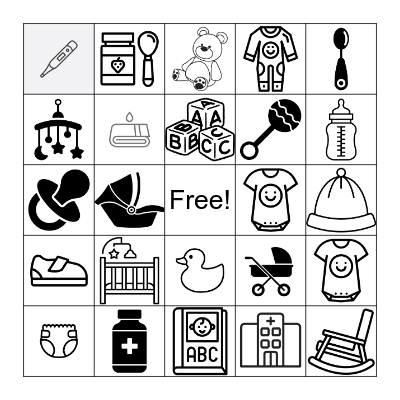 Baby Loteria Bingo Card