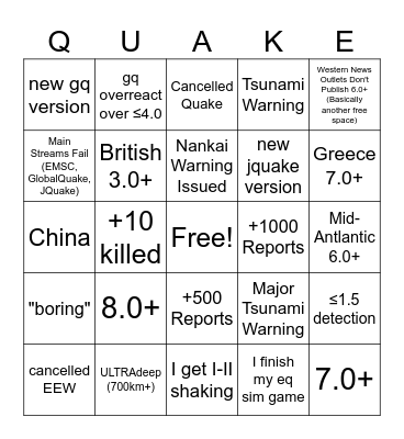 Bingo Card