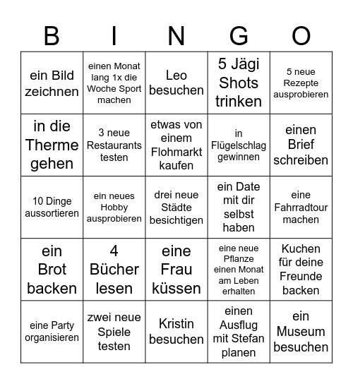 Laras Bingo bis zum Ref Bingo Card