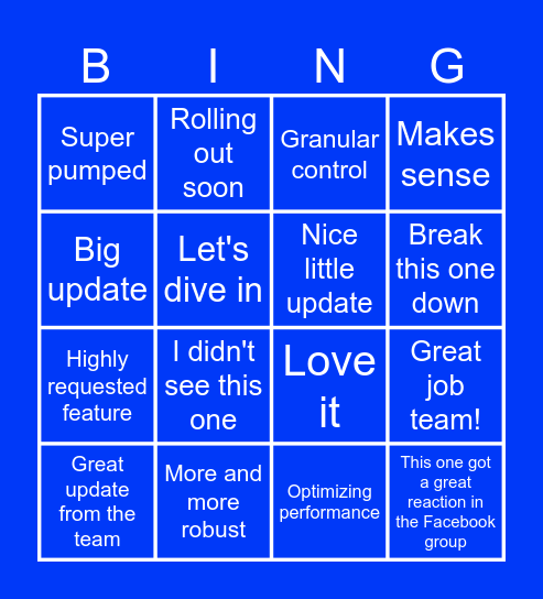 Release Radar Bingo 🎉 Bingo Card