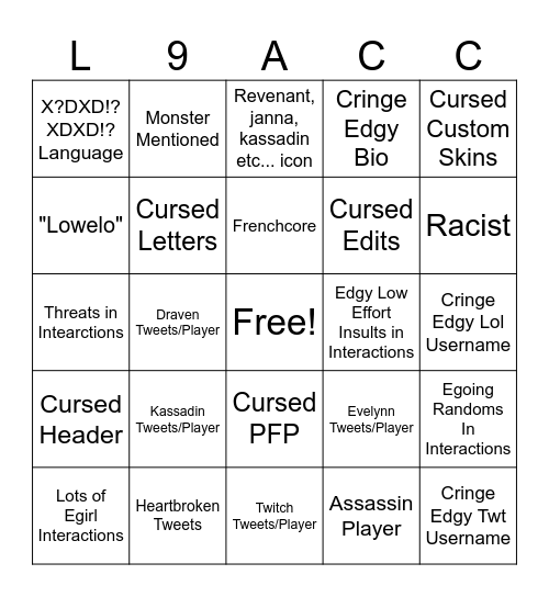 Bingo Card