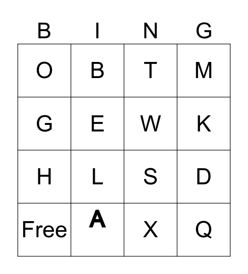 Girl VS Boy Bingo Card