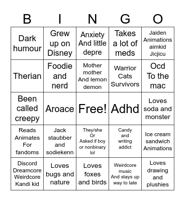 How similar are we Bingo Card