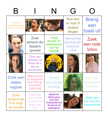 Bachelorette Cipri Bingo Card