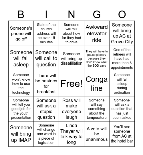 AC Bingo Card