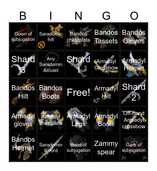 Gwd1 Bingo Card