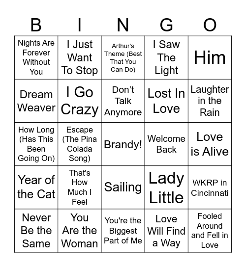 SINGO BINGO ROUND 4 Bingo Card