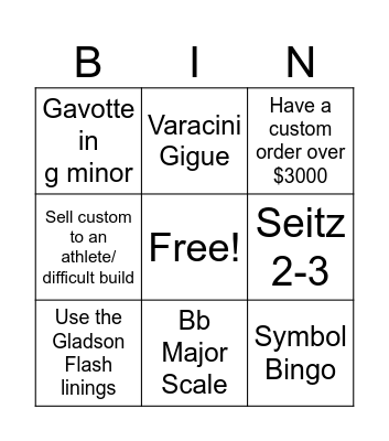 Book 3-8 Bingo Card