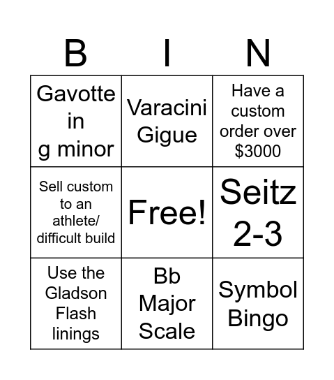 Book 3-8 Bingo Card