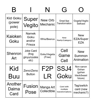10th anniversary prediction (theme: legacy) Bingo Card