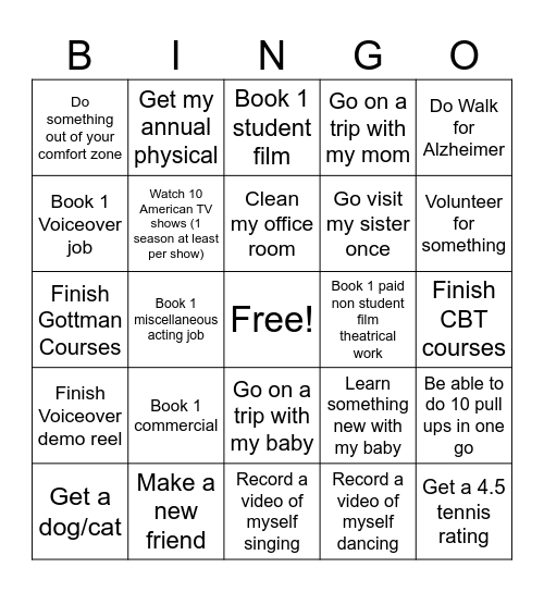 2025 BINGO Card