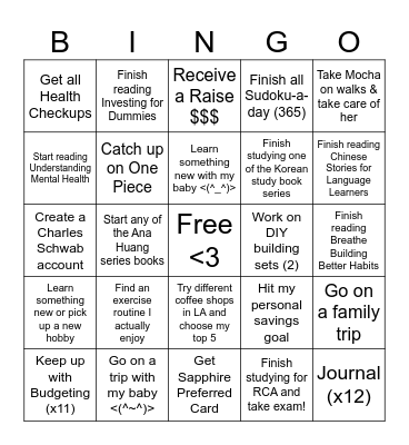 2025 BINGO Card