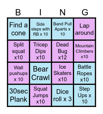 BOOTCAMP BINGO Card