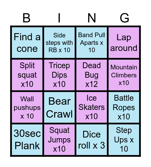 BOOTCAMP BINGO Card