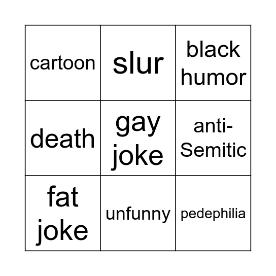 robt chicken Bingo Card