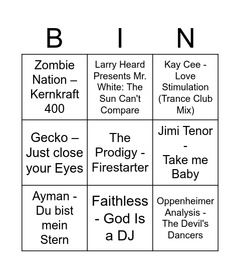 Maxi's Maximal Edition Bingo Card