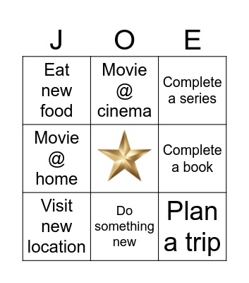 MONTHLY BINGO Card