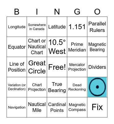Maritime Navigation Bingo Card