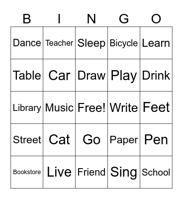 Ben jij brugklasproof? Bingo Card