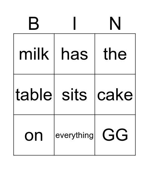 THE PICNIC Bingo Card