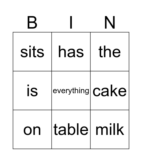 THE PICNIC Bingo Card