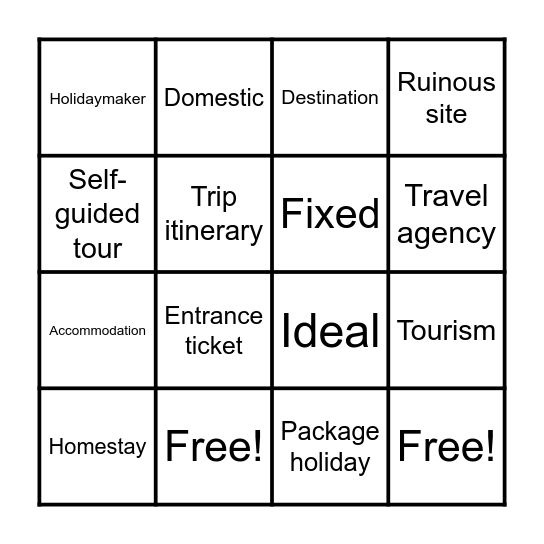 GRADE 9 - UNIT 8 Bingo Card