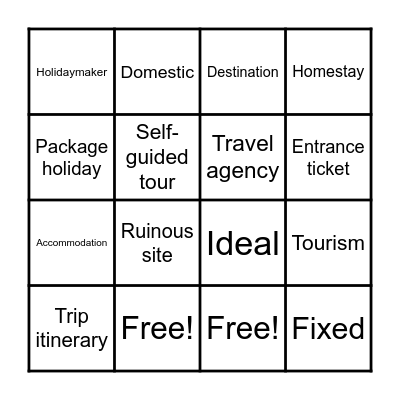 GRADE 9 - UNIT 8 Bingo Card