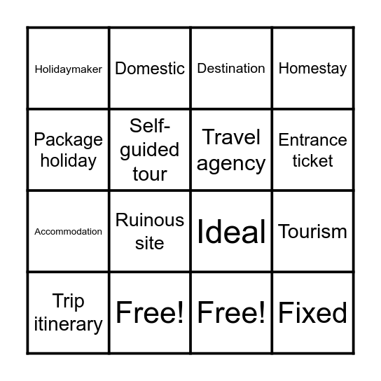 GRADE 9 - UNIT 8 Bingo Card