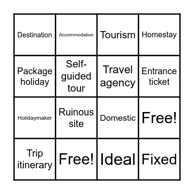GRADE 9 - UNIT 8 Bingo Card