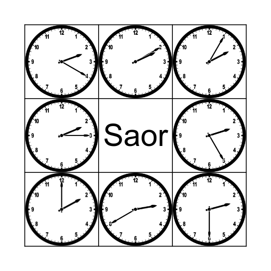 Cén t-am é? Bingo Card