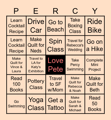 Kimbo Bingo 2025 Bingo Card