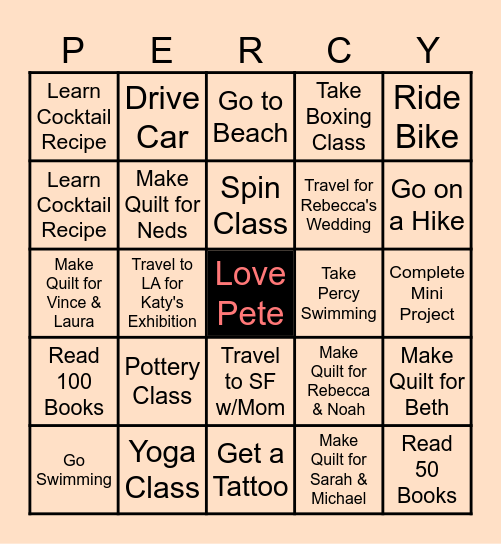 Kimbo Bingo 2025 Bingo Card