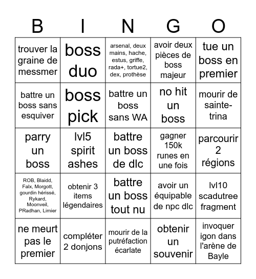 Elden bongoooo Bingo Card