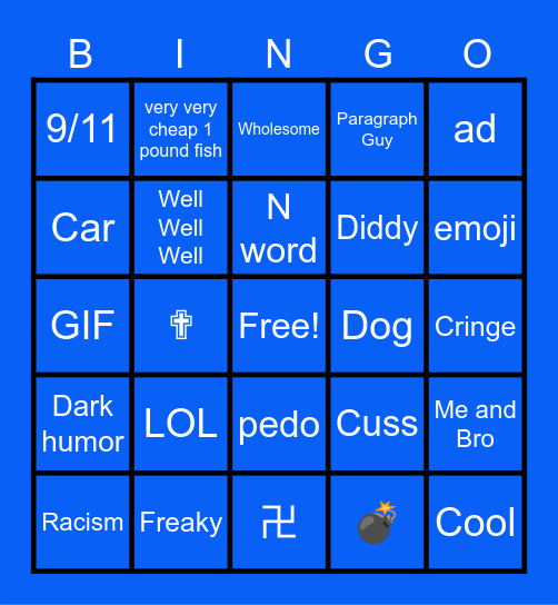 IG Reels and Comments Bingo Card
