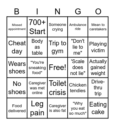 Dr. Now BINGO Card