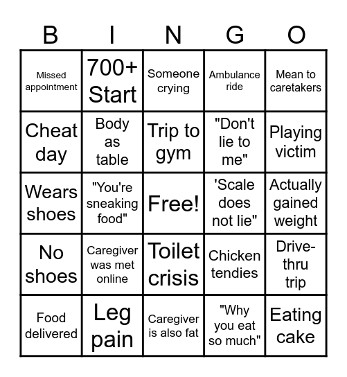 Dr. Now BINGO Card