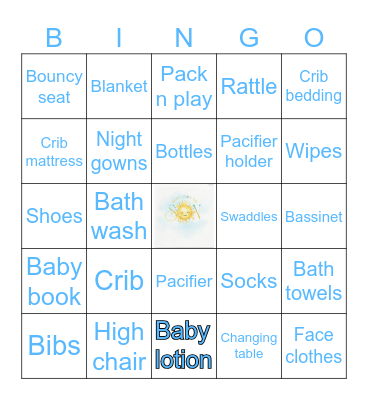 Baby Bingo Card