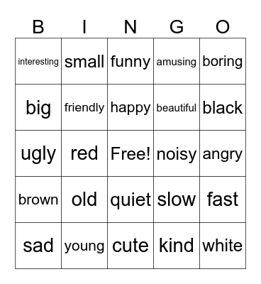 pets 1 Bingo Card