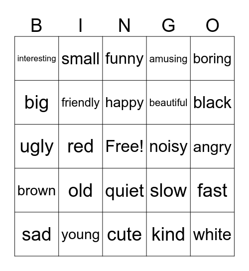 pets 1 Bingo Card