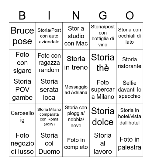 BruceBingo Card