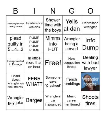 BCSO BINGO PUMP Bingo Card