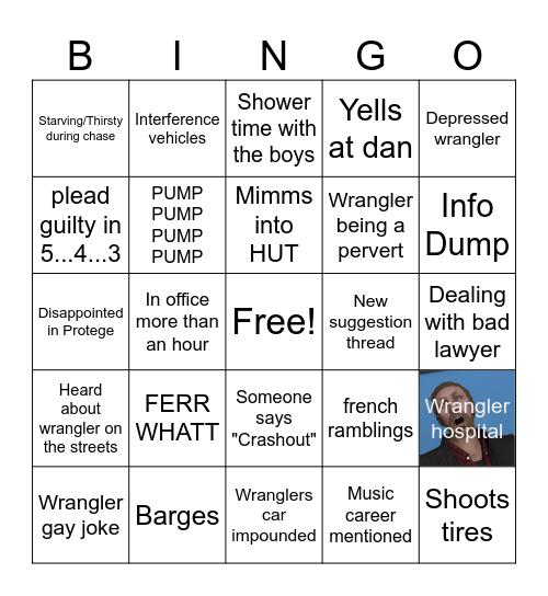 BCSO BINGO PUMP Bingo Card
