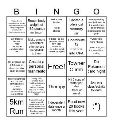 2025 Bingo Card