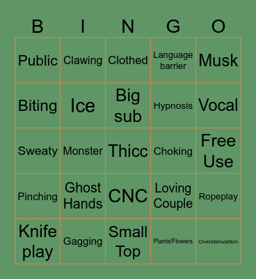 Avi Kink bingo Card