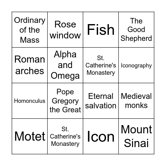 Tour 2 Quarter 3 Bingo Card